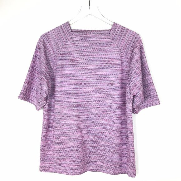 unbranded Tops - Hand Made Vintage Polyester shirt M polyester lavender purple 70s metallic fairy
